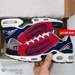 New England Patriots Air Cushion Sport Shoes Custom Name Gift For Men And Women Sport Fans Product Photo 2