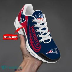 New England Patriots Custom Name Air Cushion Sport Shoes For Fans Product Photo 1