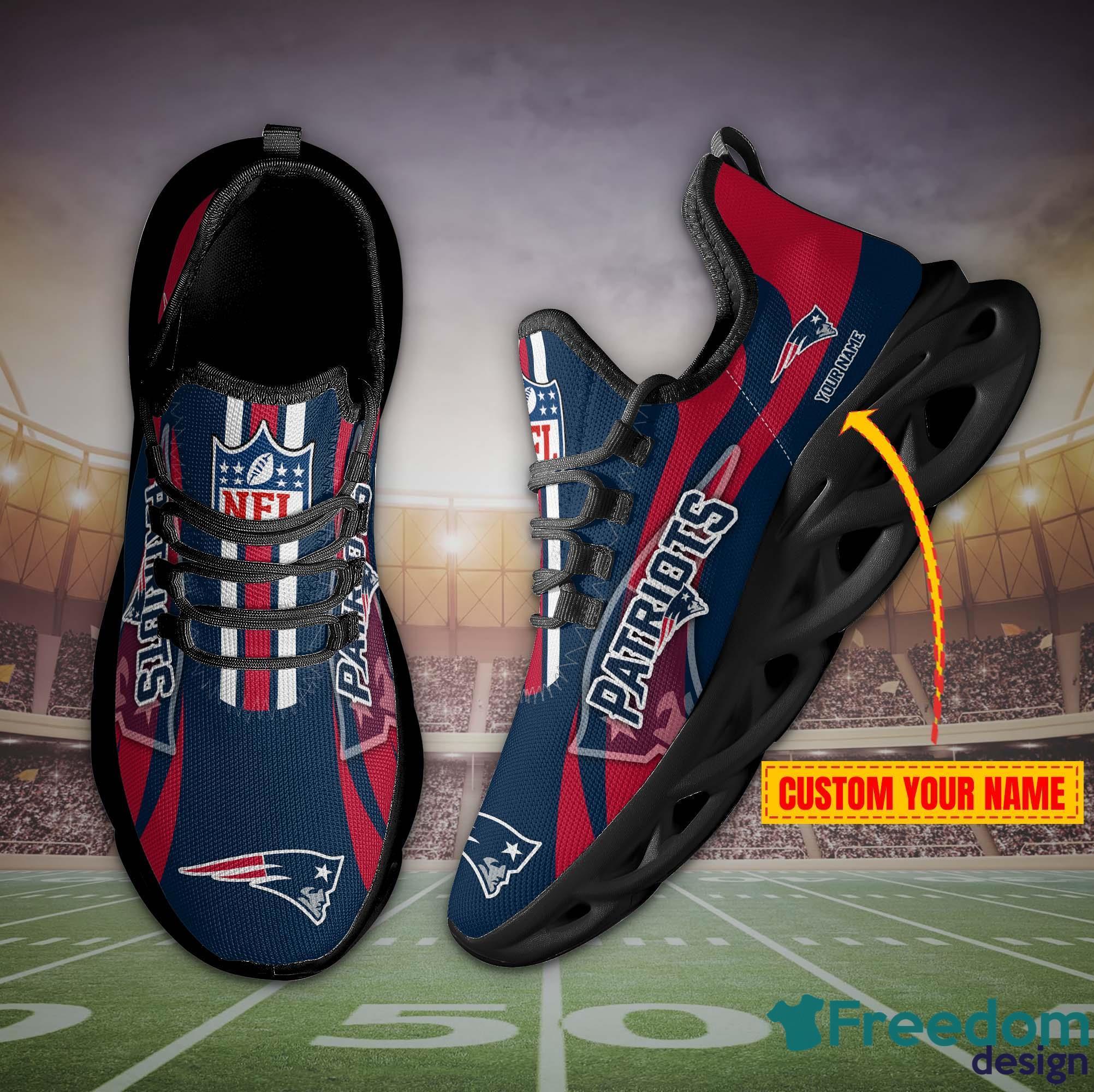 New England Patriots NFL Collection Max Soul Shoes Personalized