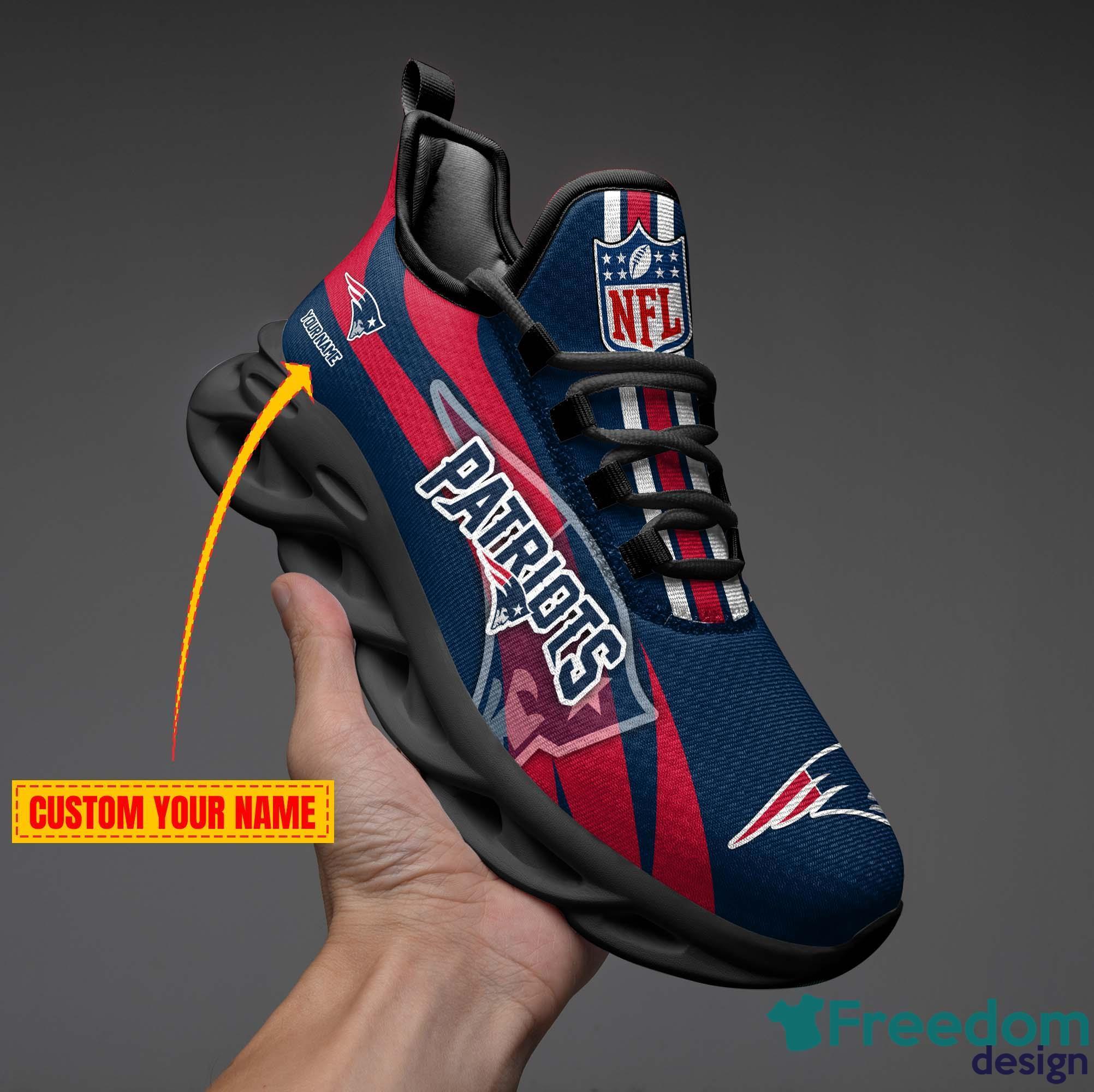 New England Patriots NFL Collection Max Soul Shoes Personalized