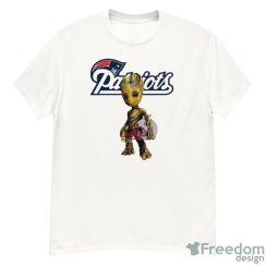 New England Patriots NFL Football Groot Marvel Guardians Of The Galaxy T Shirt