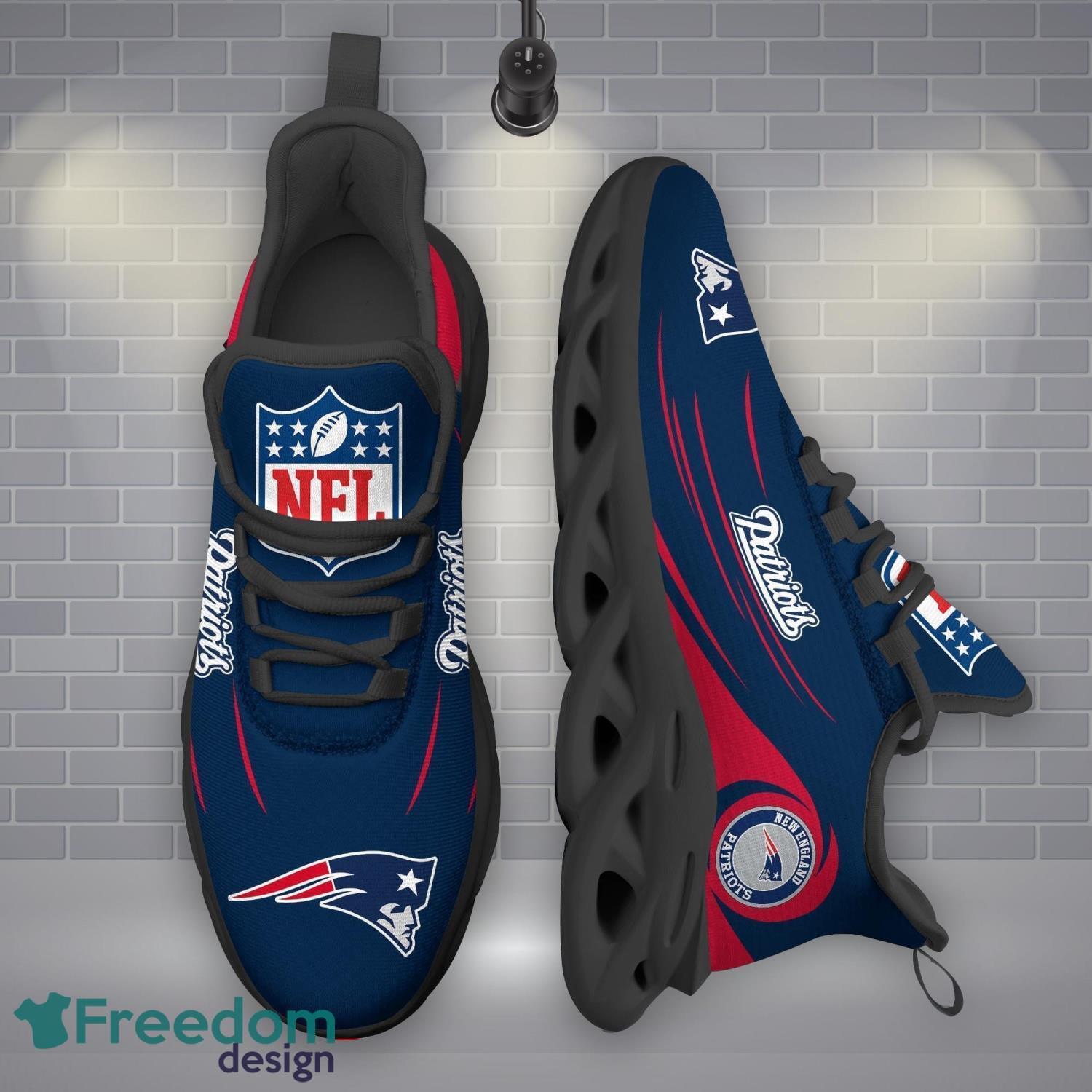 New England Patriots NFLMax Soul Shoes New Sport Gift Running Sneakers Product Photo 1