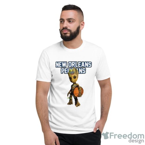 New Orleans Pelicans NBA Basketball Groot Marvel Guardians Of The Galaxy T Shirt