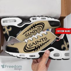 New Orleans Saints Air Cushion Sport Shoes Custom Name Gift For Men And Women Sport Fans Product Photo 2