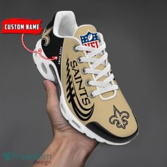 New Orleans Saints Air Cushion Sport Shoes Custom Name Gift For Men And Women Sport Fans