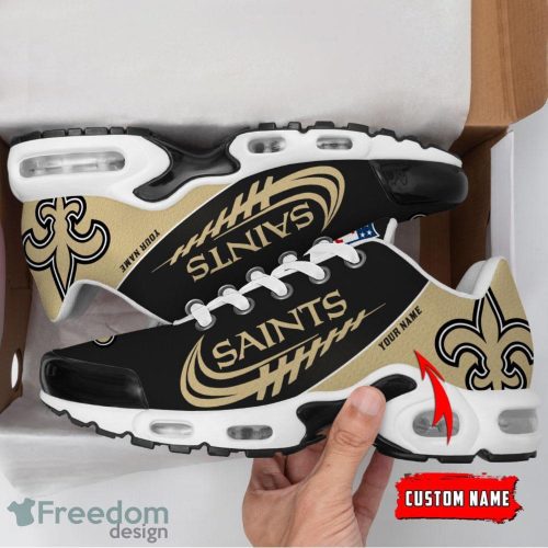 New Orleans Saints Custom Name Air Cushion Sport Shoes For Fans Product Photo 2