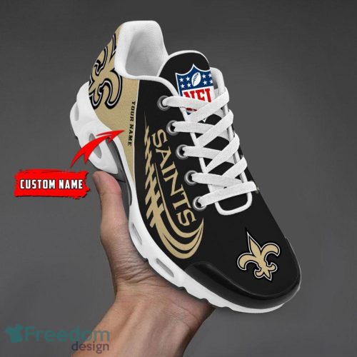 New Orleans Saints Custom Name Air Cushion Sport Shoes For Fans Product Photo 1