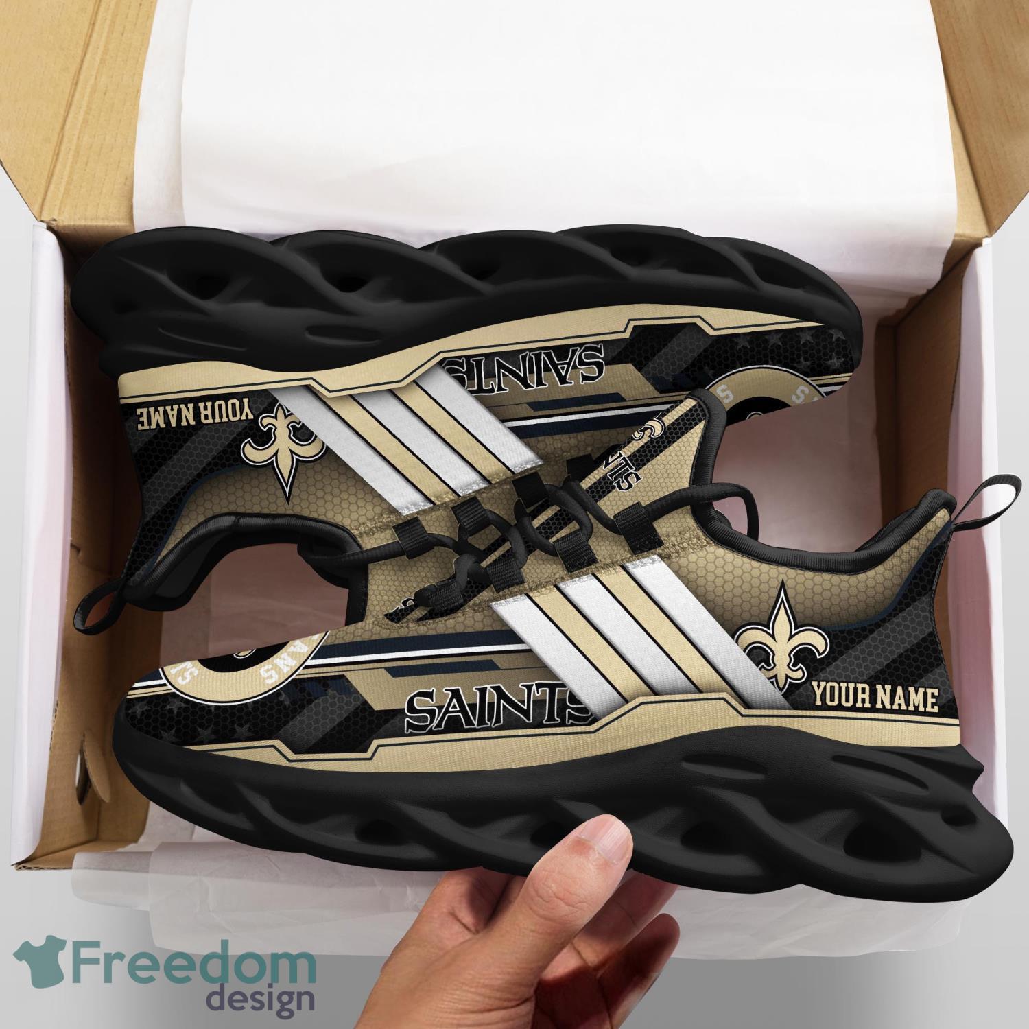 New Orleans Saints NFL Max Sou Sneakers Running Shoes - Freedomdesign