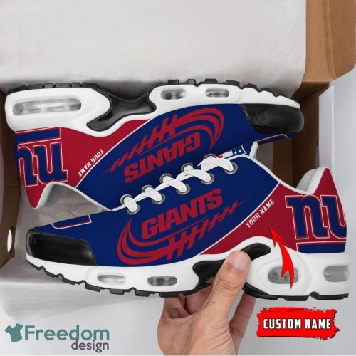 New York Giants Custom Name Air Cushion Sport Shoes For Fans Product Photo 2