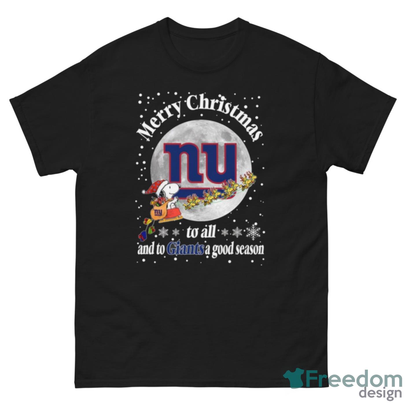 New York Giants Merry Christmas To All And To Giants A Good Season NFL Football Sports T Shirt - G500 Men’s Classic Tee