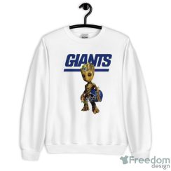 New York Giants NFL Football Groot Marvel Guardians Of The Galaxy T Shirt image New York Giants NFL Football Groot Marvel Guardians Of The Galaxy T Shirt - Unisex Crewneck Sweatshirt