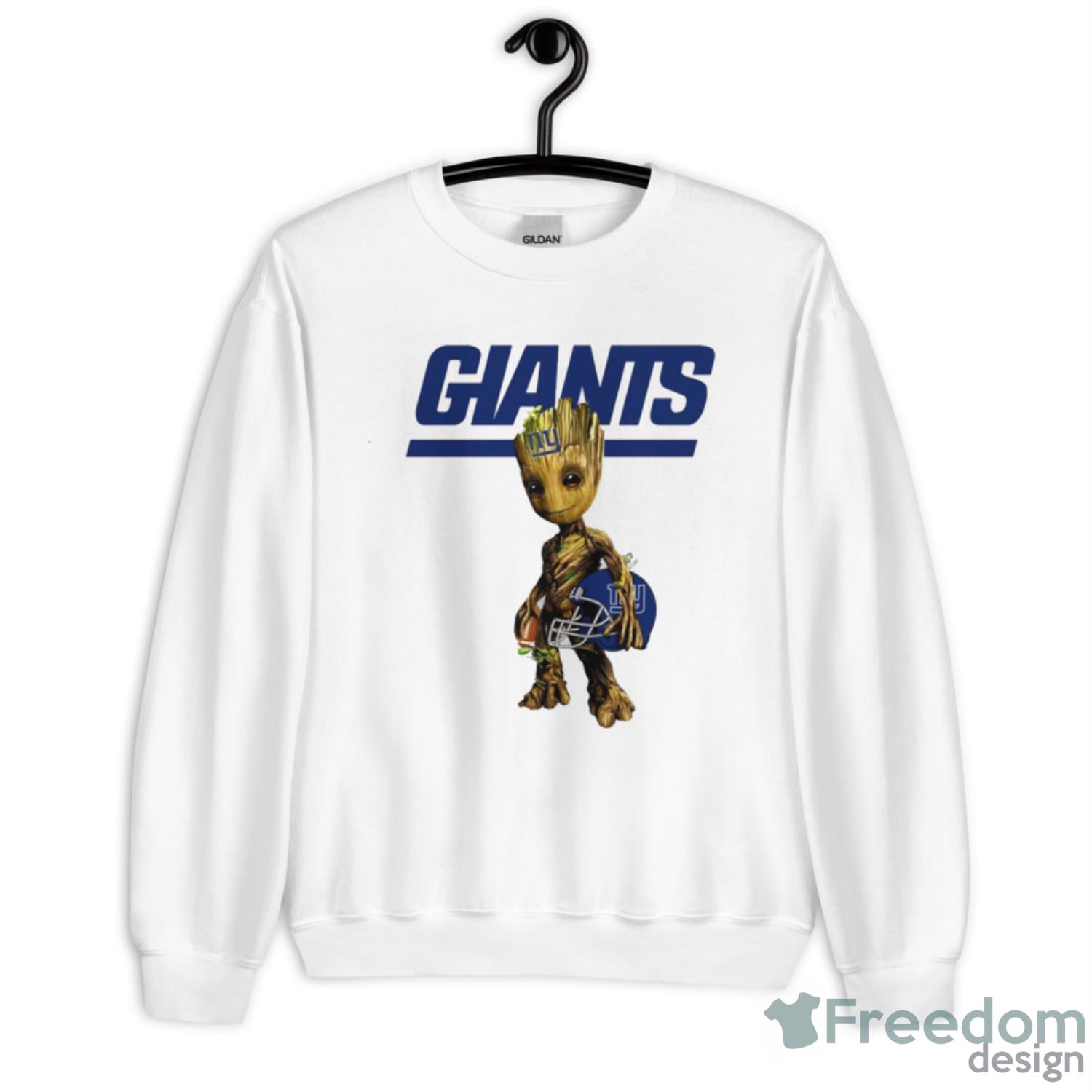 new-york-giants-nfl-football-groot-marvel-guardians-of-the-galaxy-t-shirt-2.jpeg New York Giants NFL Football Groot Marvel Guardians Of The Galaxy T Shirt - Unisex Crewneck Sweatshirt