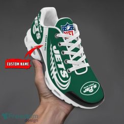 New York Jets Custom Name Air Cushion Sport Shoes For Fans