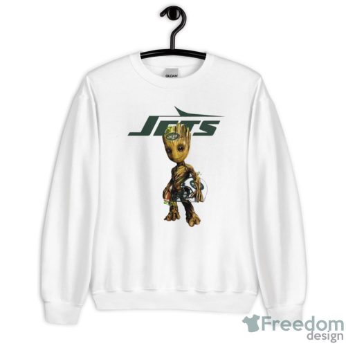 New York Jets NFL Football Groot Marvel Guardians Of The Galaxy T Shirt