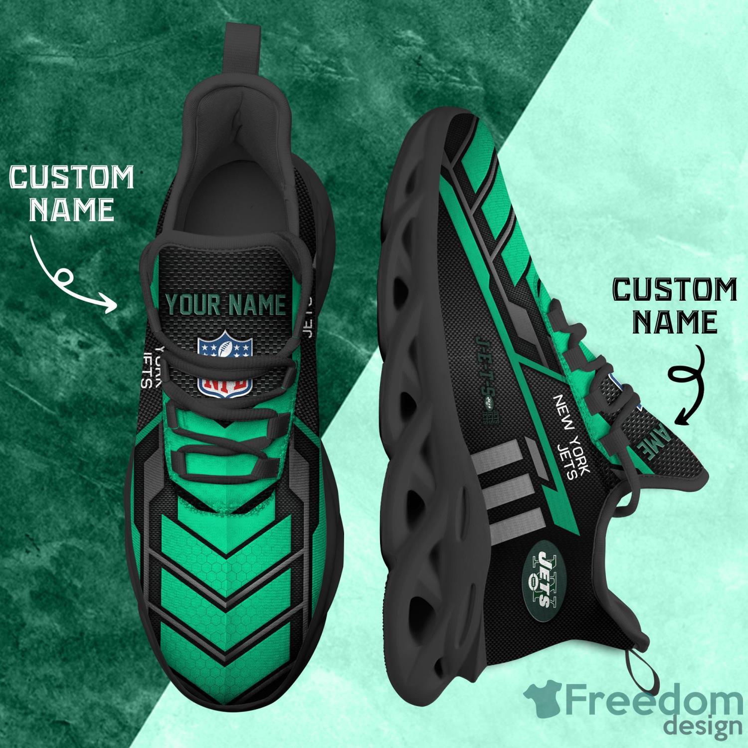 New York Jets NFL Ultra Custom Name Max Soul Shoes New Trend Running Sport Sneakers Product Photo 2