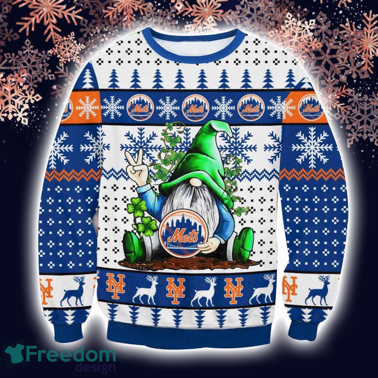 Gnome New York Mets Ugly Christmas Sweater