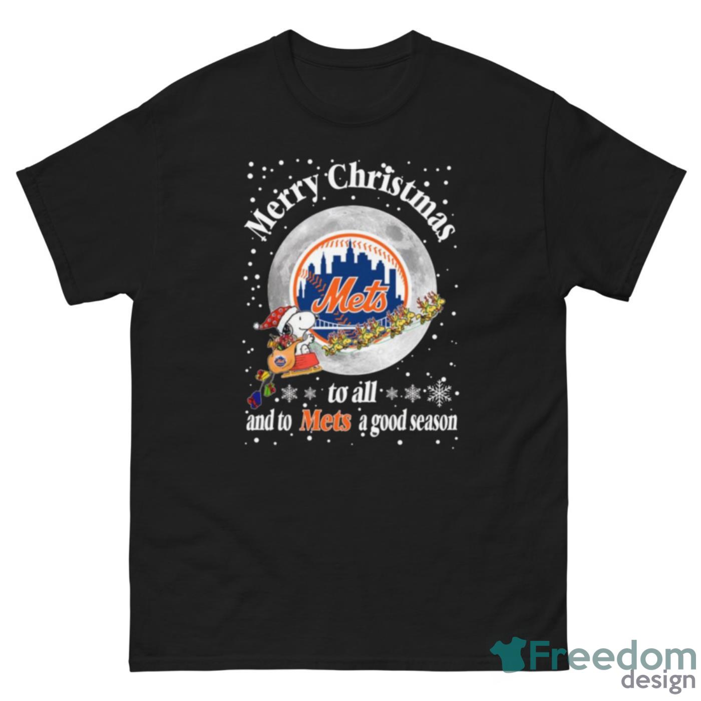 New York Mets Merry Christmas To All And To Mets A Good Season MLB Baseball Sports T Shirt - G500 Men’s Classic Tee