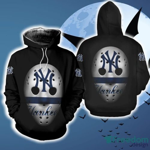 New York Yankees Mask Gift Fans 3D AOP Hoodie Zip Hoodie Skull Halloween Black For Mens - New York Yankees Mask Gift Fans 3D AOP Hoodie Zip Hoodie Skull Halloween Black For Mens