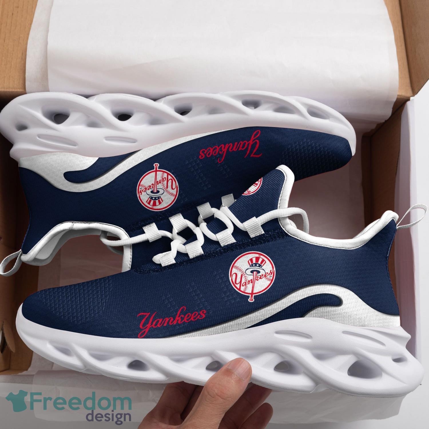 New York Yankees Max Soul Shoes Clunky Sneakers Sport Gift For Men Women Product Photo 1