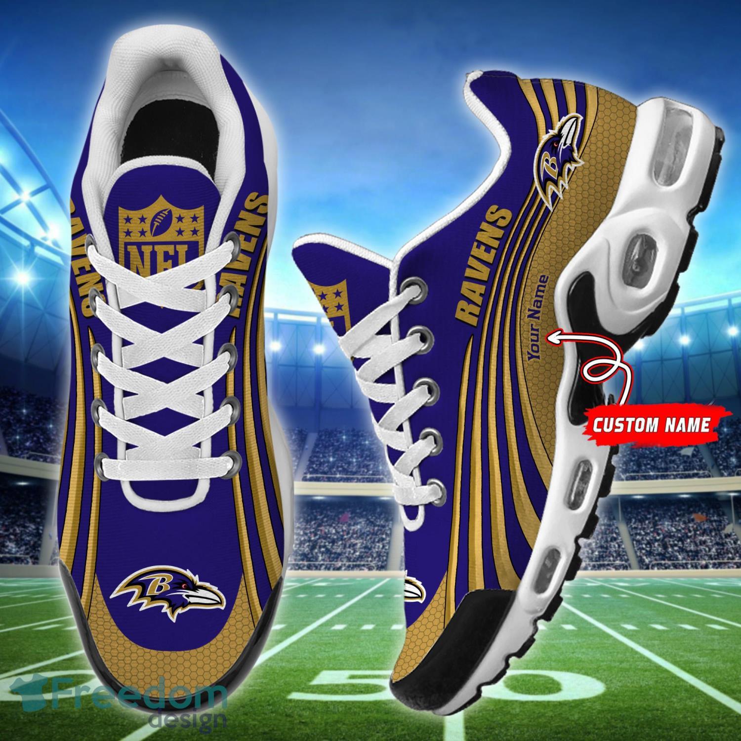 Limited Edition] NFL Baltimore Ravens Custom Nike Air Force Sneakers