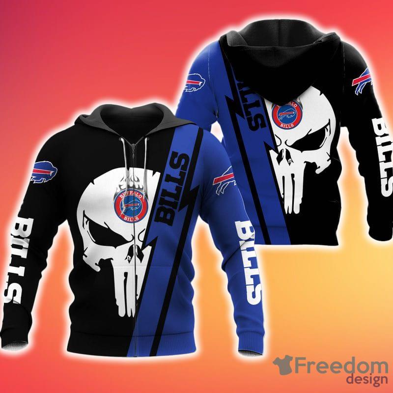 Buffalo Bills NFL Skull 3D Printed Hoodie/Zipper Hoodie - Travels in  Translation