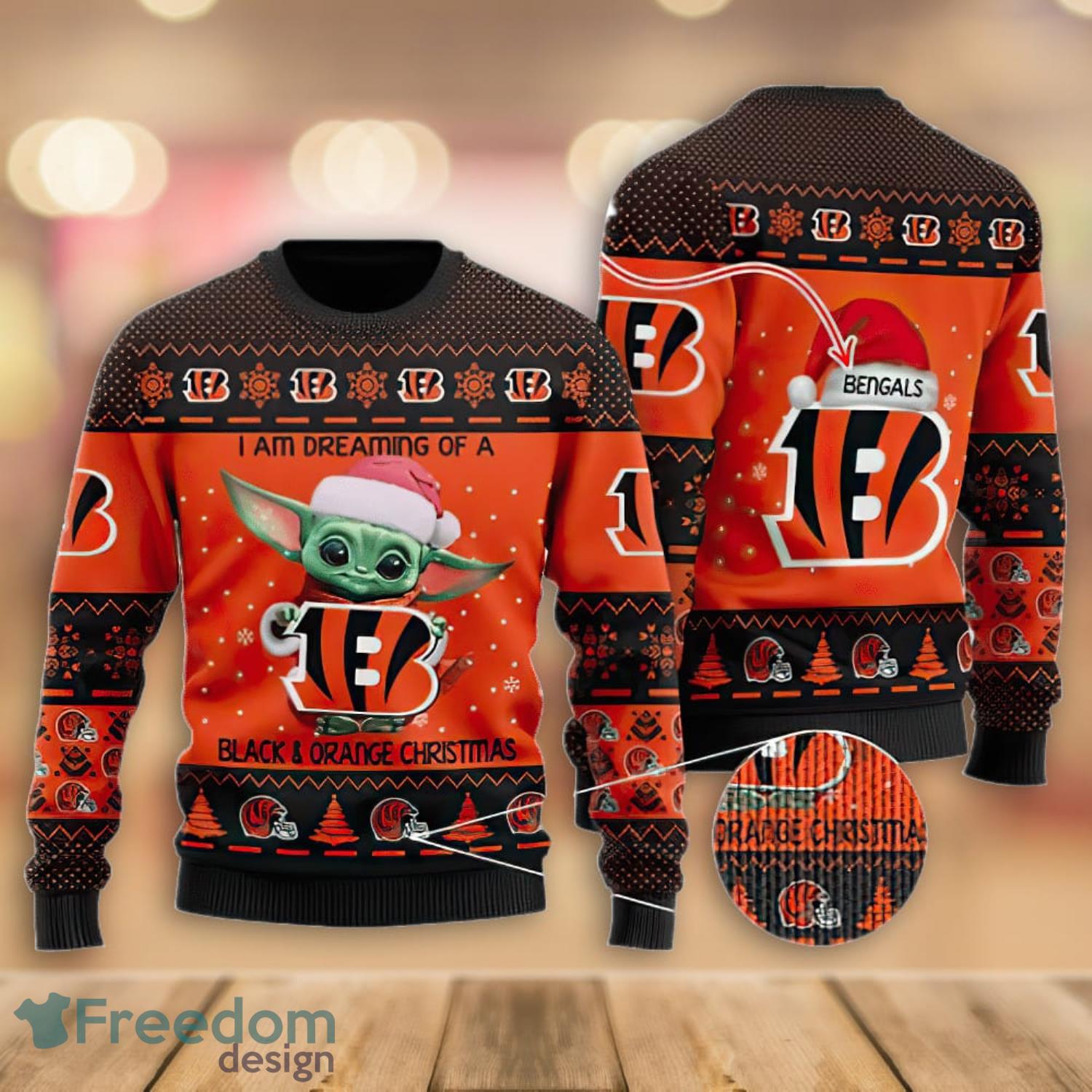 NFL Cincinnati Bengals Ugly Christmas Sweater Holiday Party - T-shirts Low  Price