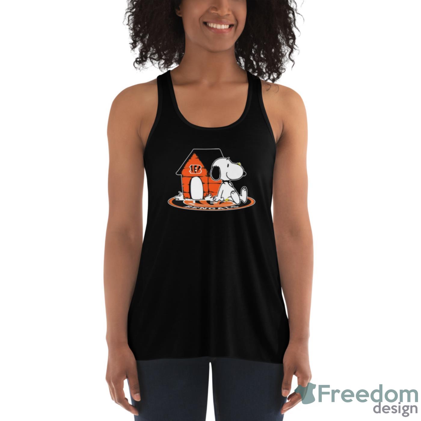 NFL Football Cincinnati Bengals Snoopy The Peanuts Movie Shirt T Shirt - Womens Flowy Racerback Tank NFL Football Cincinnati Bengals Snoopy The Peanuts Movie Shirt T Shirt - Womens Flowy Racerback Tank