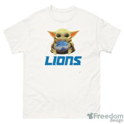 NFL Football Detroit Lions Baby Yoda Star Wars Sport Gift T- Shirt - G500 Men’s Classic T-Shirt