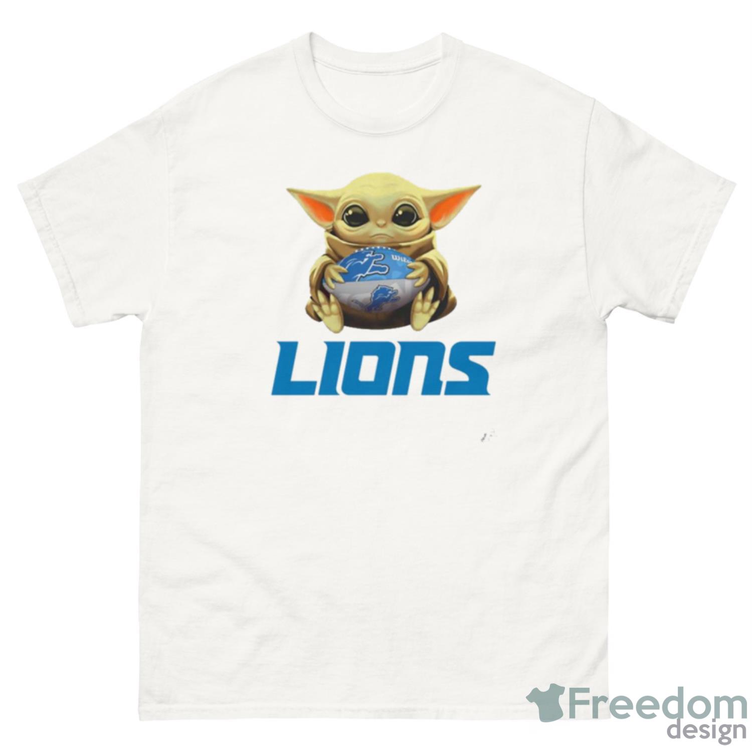 nfl-football-detroit-lions-baby-yoda-star-wars-sport-gift-t-shirt-1.jpeg NFL Football Detroit Lions Baby Yoda Star Wars Sport Gift T- Shirt - G500 Men’s Classic T-Shirt