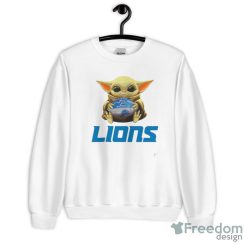 NFL Football Detroit Lions Baby Yoda Star Wars Sport Gift T- Shirt