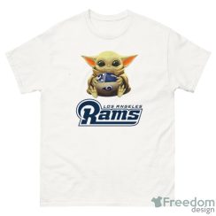 NFL Football Los Angeles Rams Baby Yoda Star Wars Sport Gift T- Shirt - G500 Men’s Classic T-Shirt