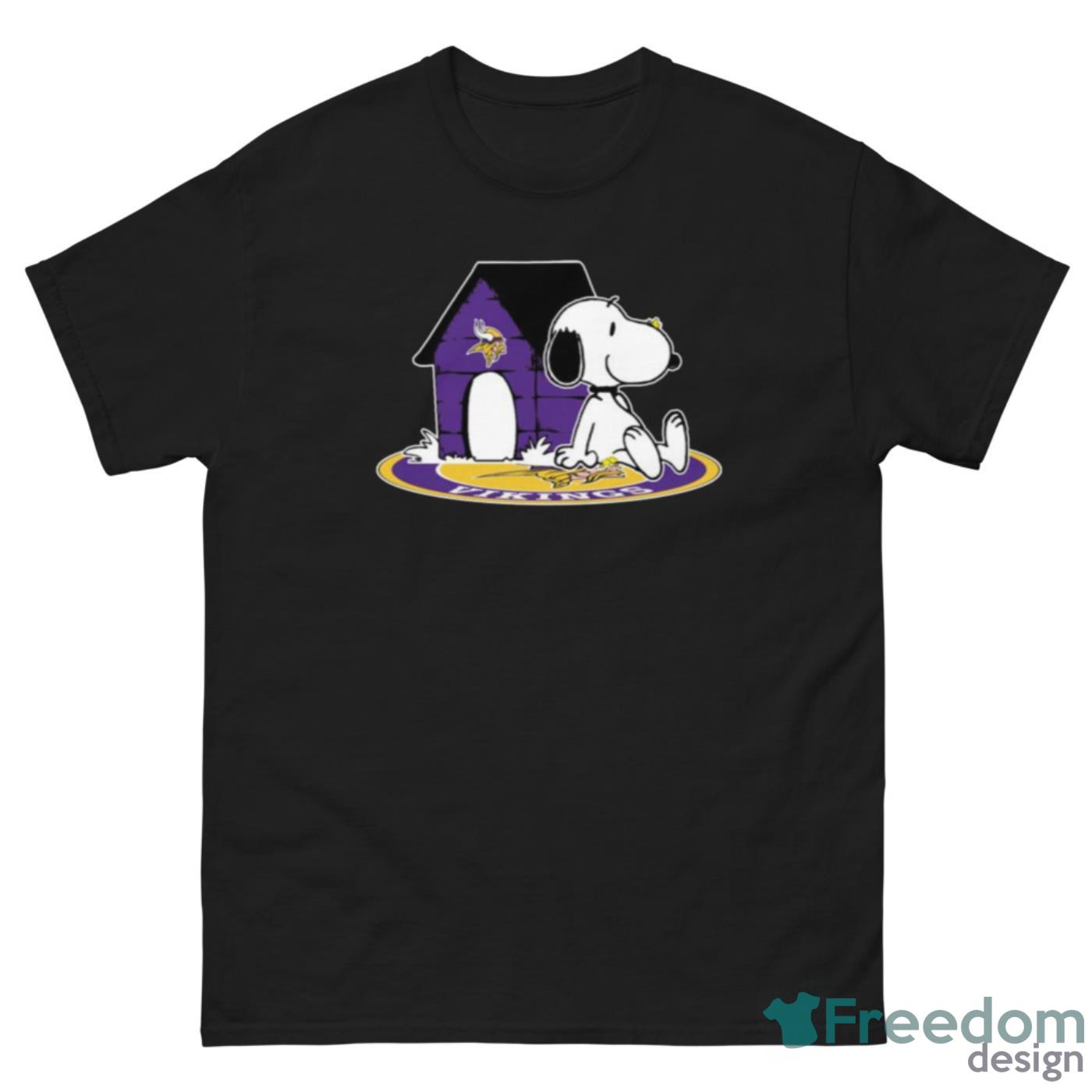 NFL Football Minnesota Vikings Snoopy The Peanuts Movie Shirt T Shirt - G500 Men’s Classic Tee