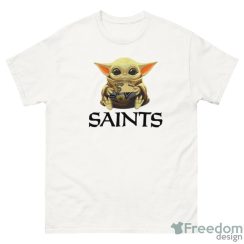 NFL Football New Orleans Saints Baby Yoda Star Wars Sport Gift Shirt Product Photo 2