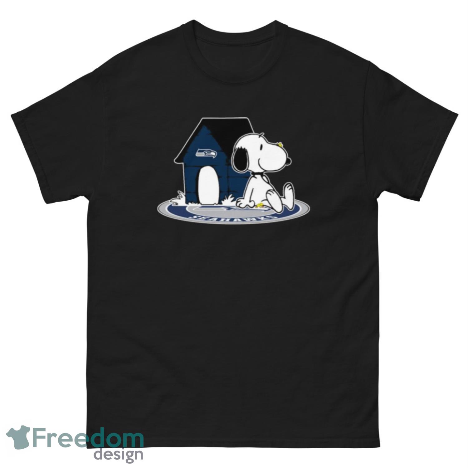 NFL Football Seattle Seahawks Snoopy The Peanuts Movie Shirt T Shirt - G500 Men’s Classic Tee