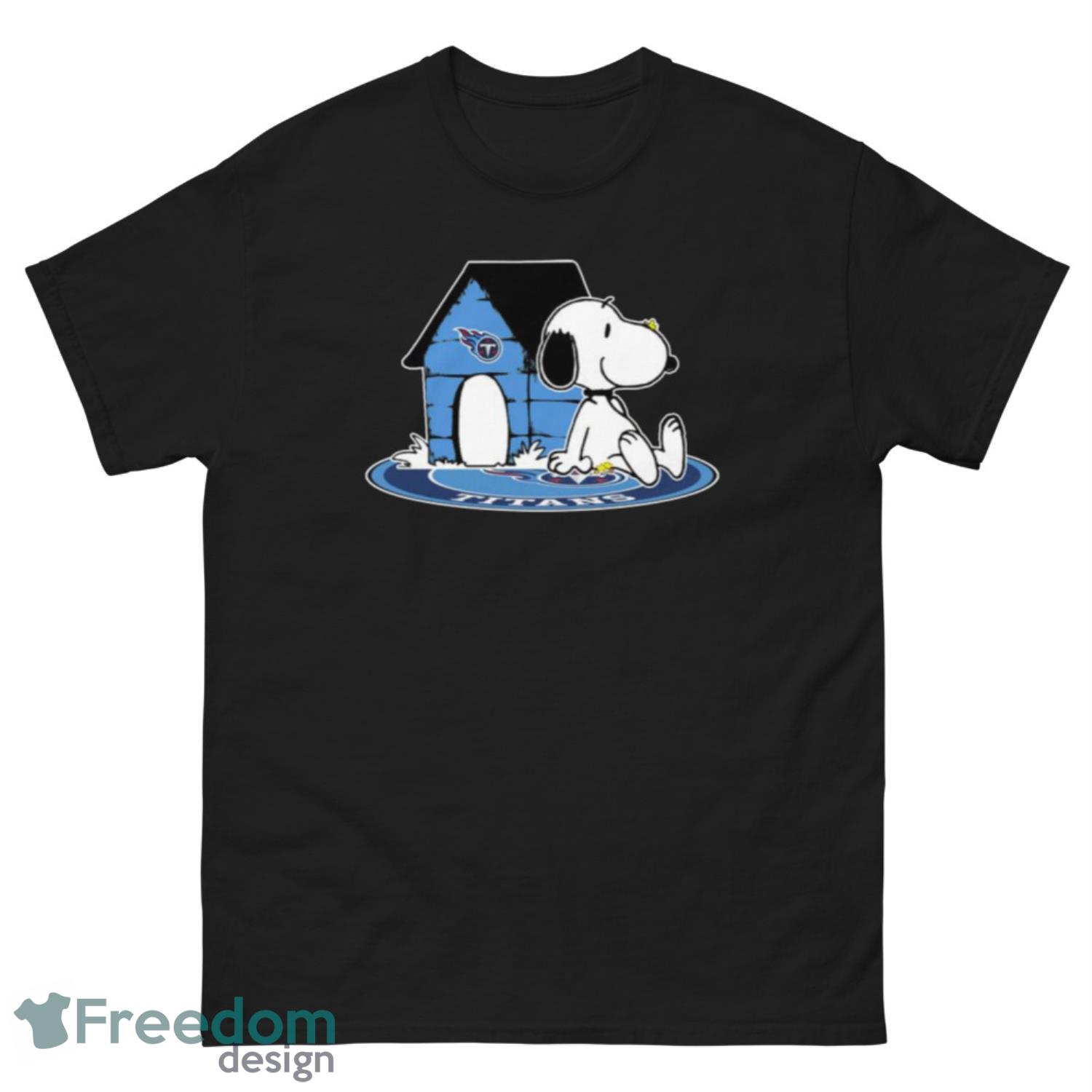 NFL Football Tennessee Titans Snoopy The Peanuts Movie Shirt T Shirt - G500 Men’s Classic Tee