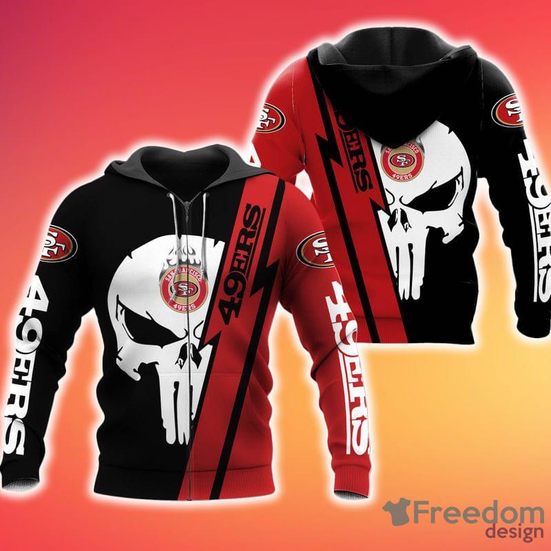 San Francisco 49ers Hoodie Halloween Sweatshirt Hooded Jackets Coat  Streetwear