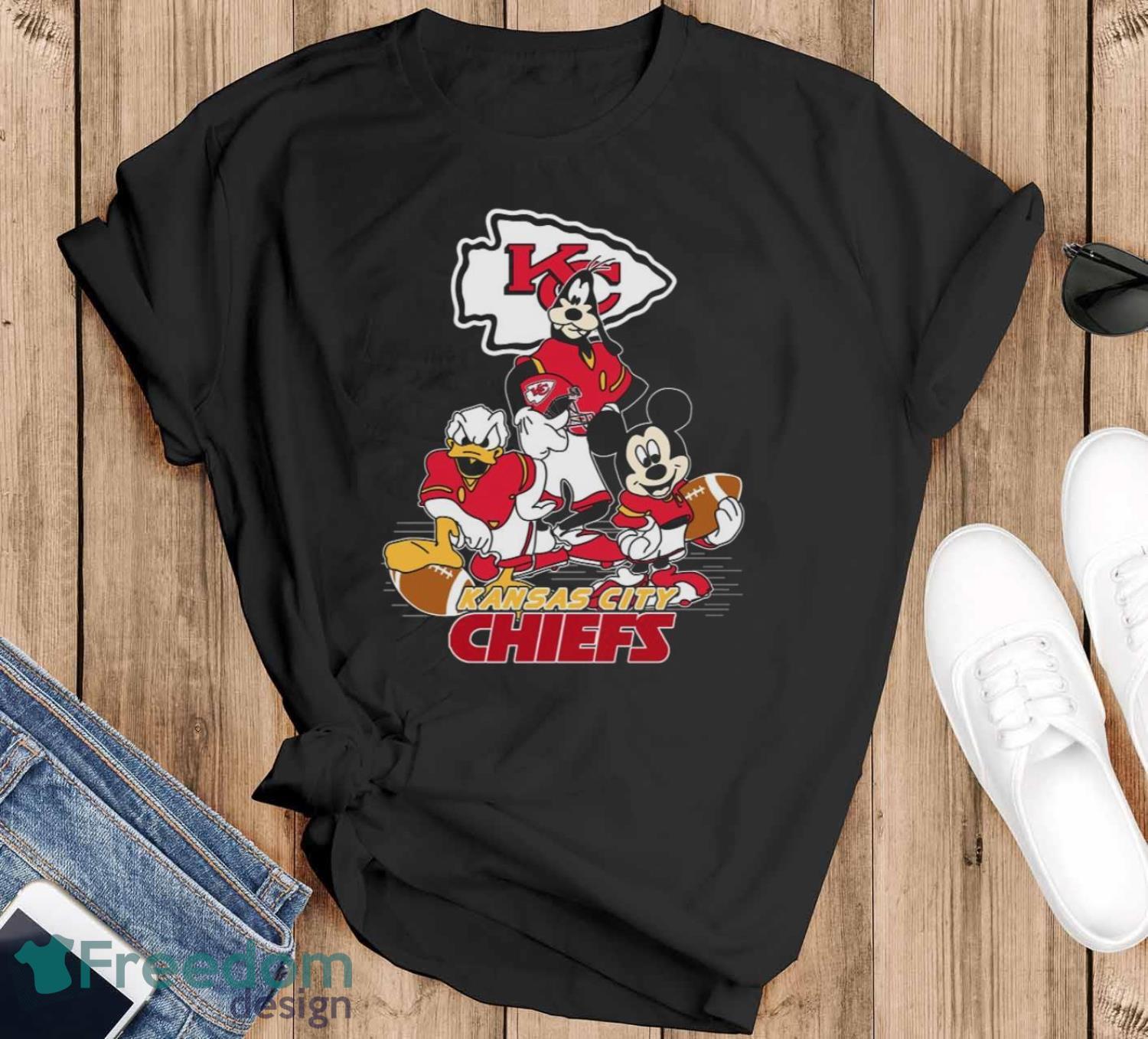 Mickey Mouse Holding NFL Kansas City Chiefs logo Shirt, Kc Chiefs