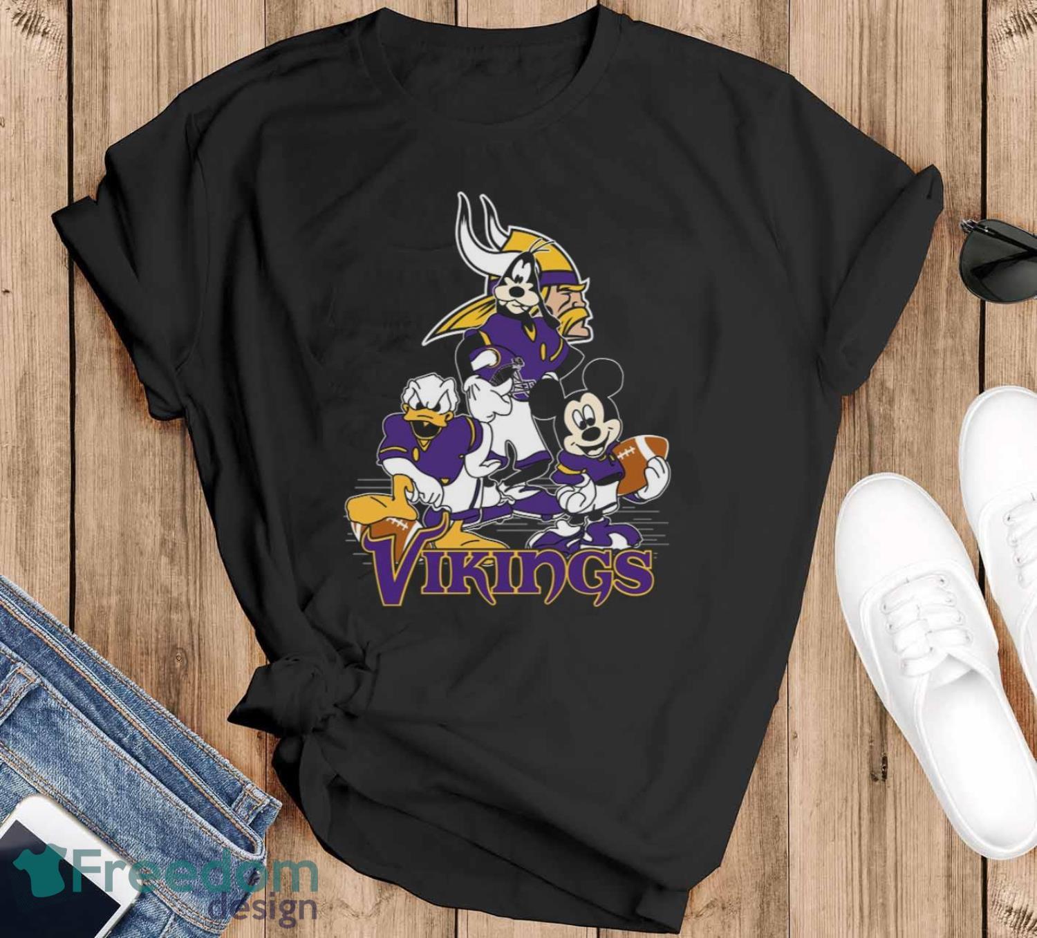 NFL Minnesota Vikings Mickey Mouse Disney Super Bowl Football T Shirt  Sweatshirt