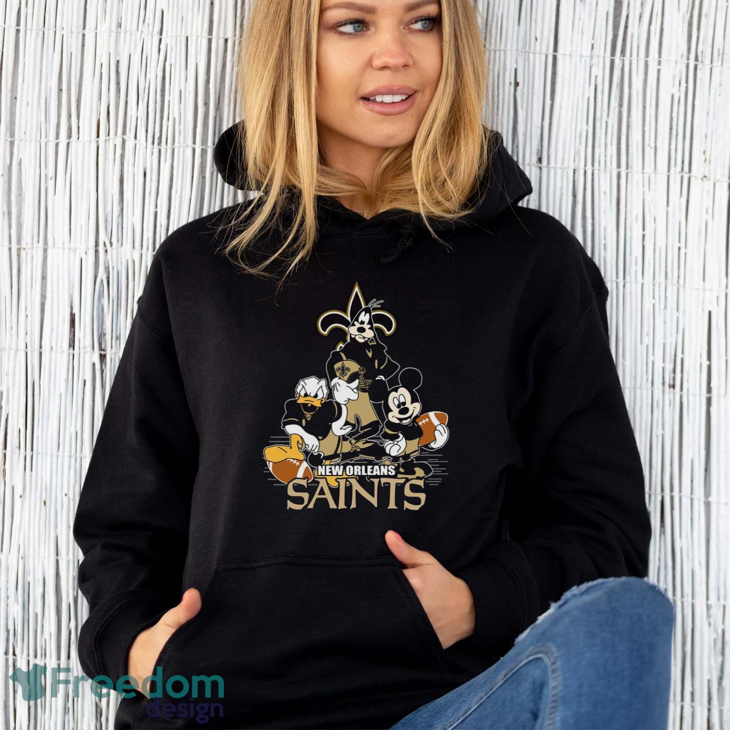 NFL Sport Fans New Orleans Saints Mickey Mouse Donald Duck Goofy Football Shirt T Shirt Product Photo 5 NFL Sport Fans New Orleans Saints Mickey Mouse Donald Duck Goofy Football Shirt T Shirt Product Photo 5