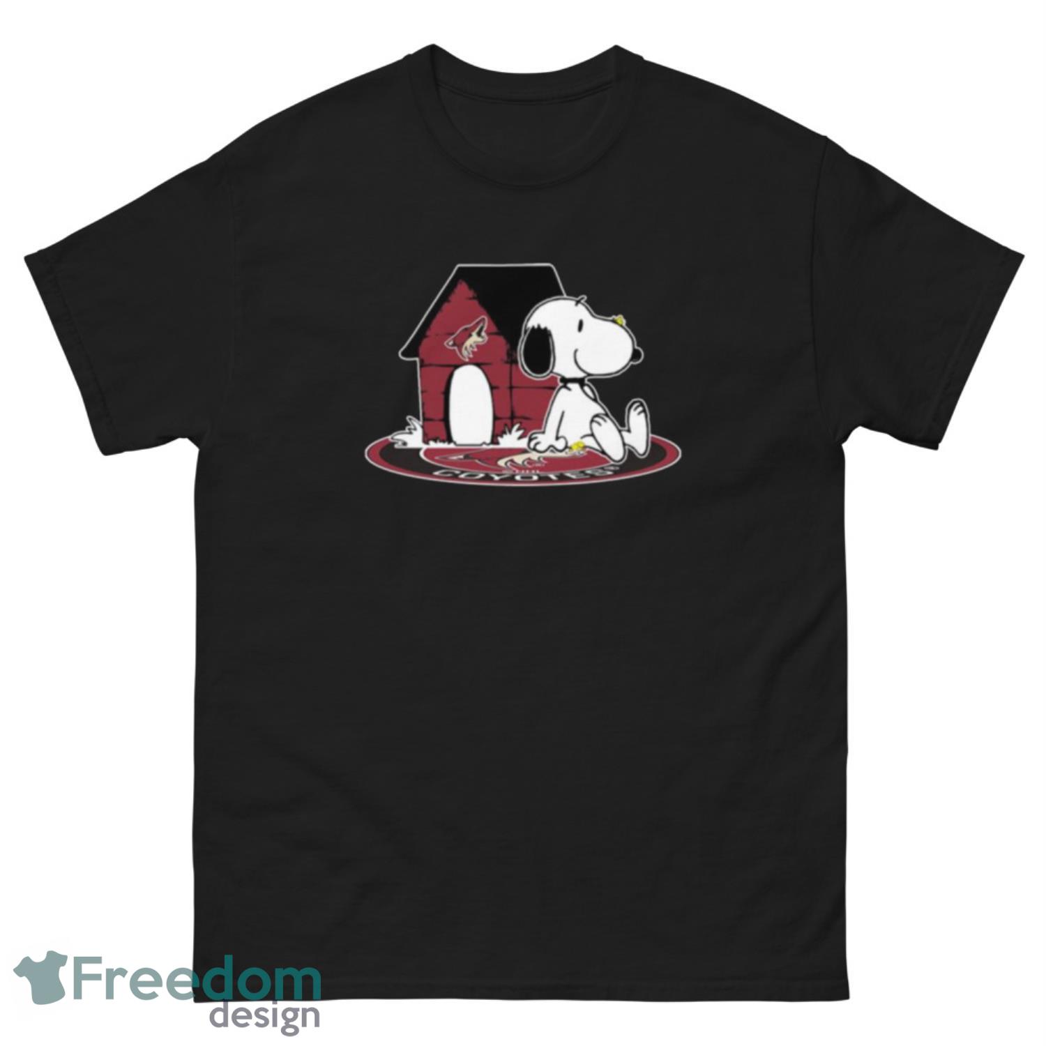 NHL Hockey Arizona Coyotes Snoopy The Peanuts Movie Shirt T Shirt - G500 Men’s Classic Tee