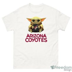 NHL Hockey Arizona Coyotes Star Wars Baby Yoda Sport Gift T- Shirt - G500 Men’s Classic T-Shirt