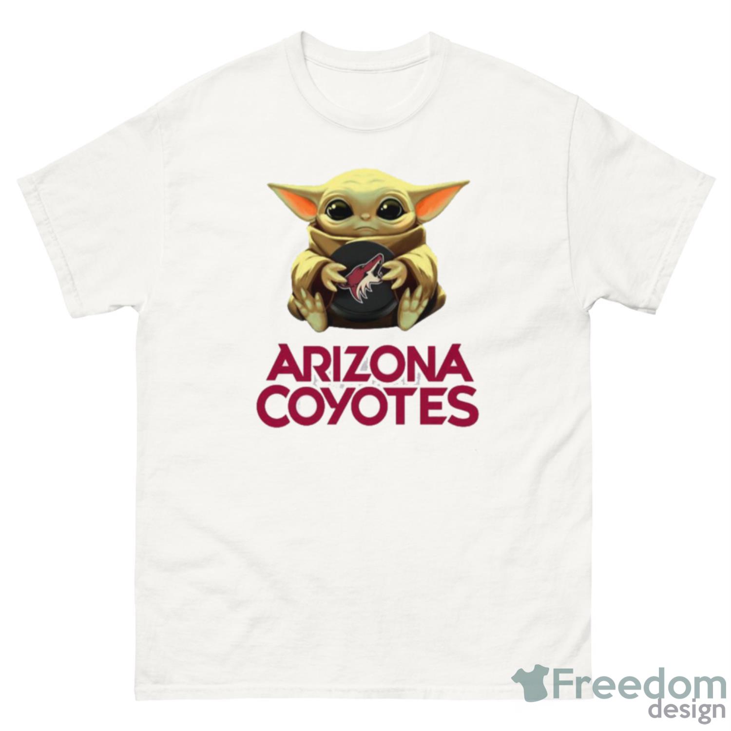 nhl-hockey-arizona-coyotes-star-wars-baby-yoda-sport-gift-t-shirt-1.jpeg NHL Hockey Arizona Coyotes Star Wars Baby Yoda Sport Gift T- Shirt - G500 Men’s Classic T-Shirt