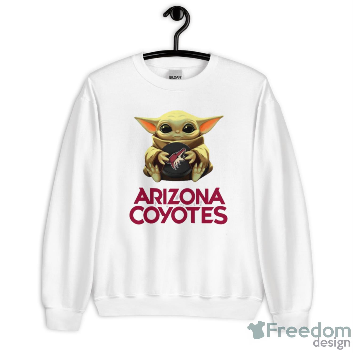 NHL Hockey Arizona Coyotes Star Wars Baby Yoda Sport Gift T Shirt image NHL Hockey Arizona Coyotes Star Wars Baby Yoda Sport Gift T- Shirt - G185 Unisex Heavy Blend Crewneck Sweatshirt