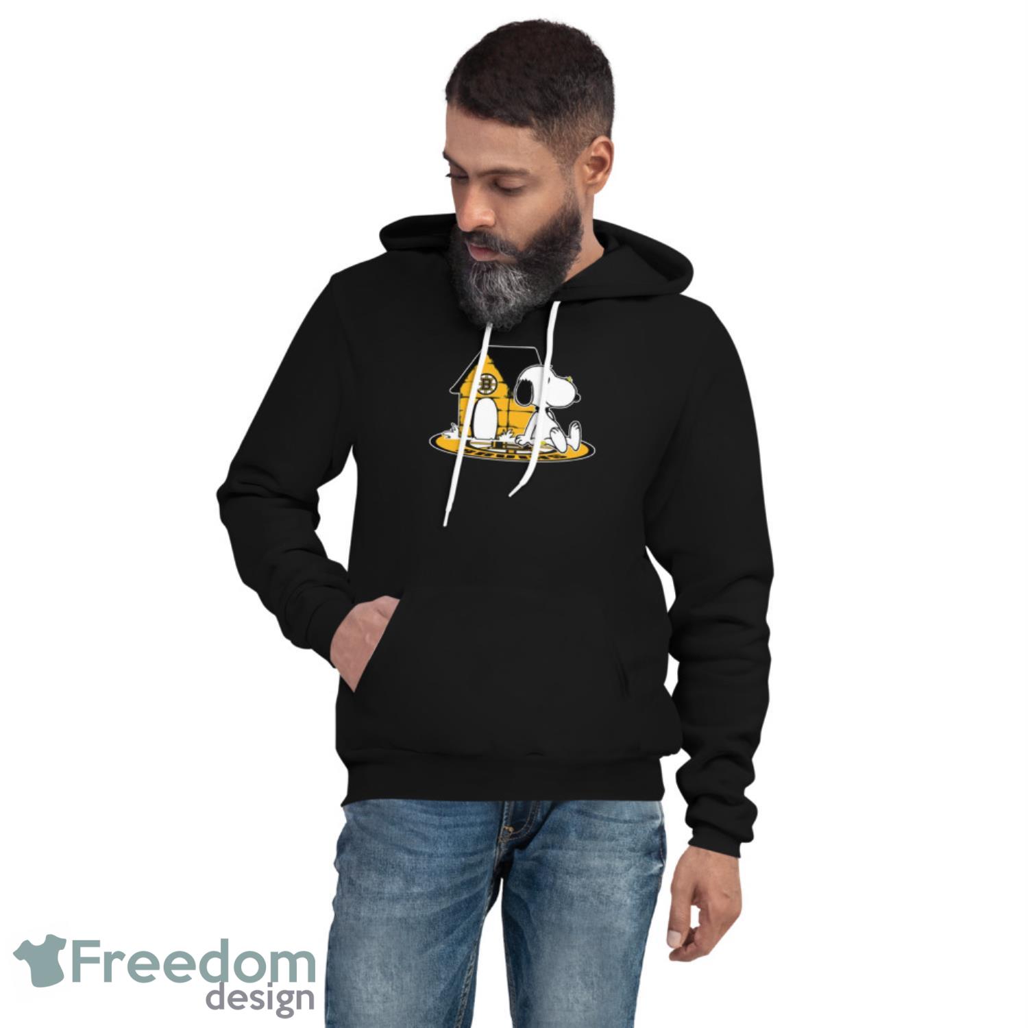 NHL Hockey Boston Bruins Snoopy The Peanuts Movie Shirt T Shirt - Unisex Fleece Pullover Hoodie