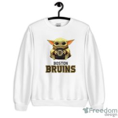 NHL Hockey Boston Bruins Star Wars Baby Yoda Sport Gift T- Shirt