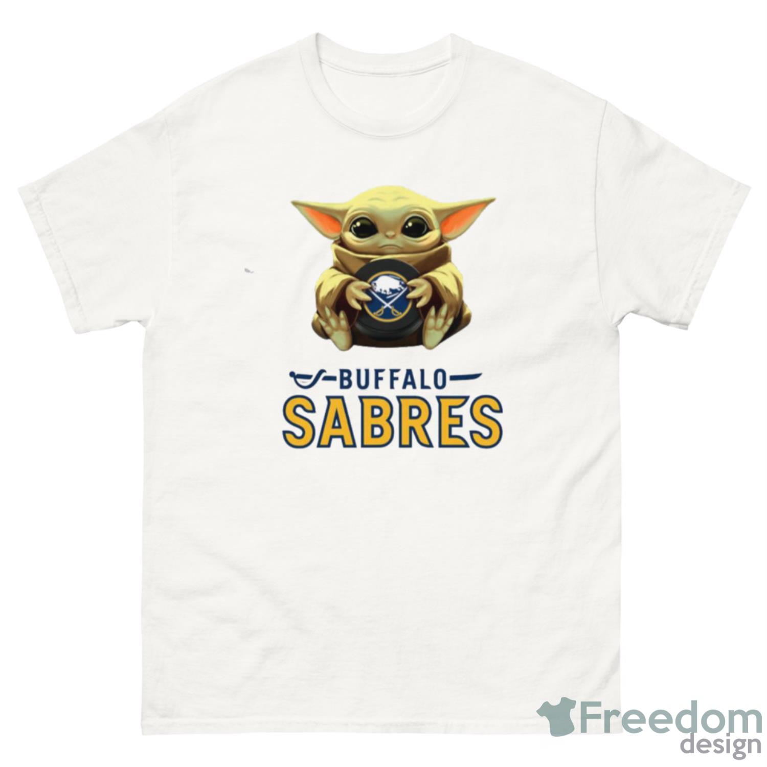 nhl-hockey-buffalo-sabres-star-wars-baby-yoda-sport-gift-t-shirt-1.jpeg NHL Hockey Buffalo Sabres Star Wars Baby Yoda Sport Gift T- Shirt - G500 Men’s Classic T-Shirt