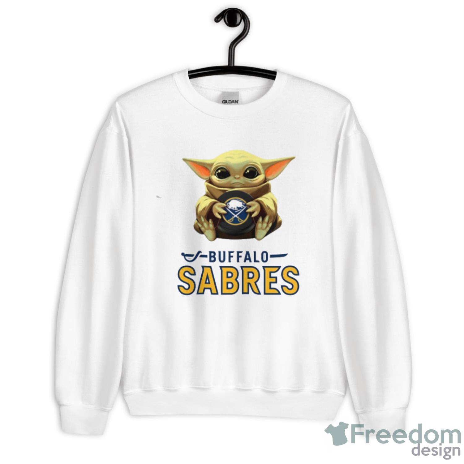 NHL Hockey Buffalo Sabres Star Wars Baby Yoda Sport Gift T Shirt image NHL Hockey Buffalo Sabres Star Wars Baby Yoda Sport Gift T- Shirt - G185 Unisex Heavy Blend Crewneck Sweatshirt