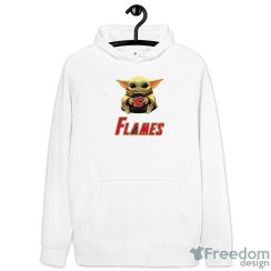 NHL Hockey Calgary Flames Star Wars Baby Yoda Sport Gift Shirt Product Photo 3