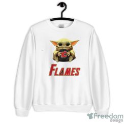 NHL Hockey Calgary Flames Star Wars Baby Yoda Sport Gift Shirt