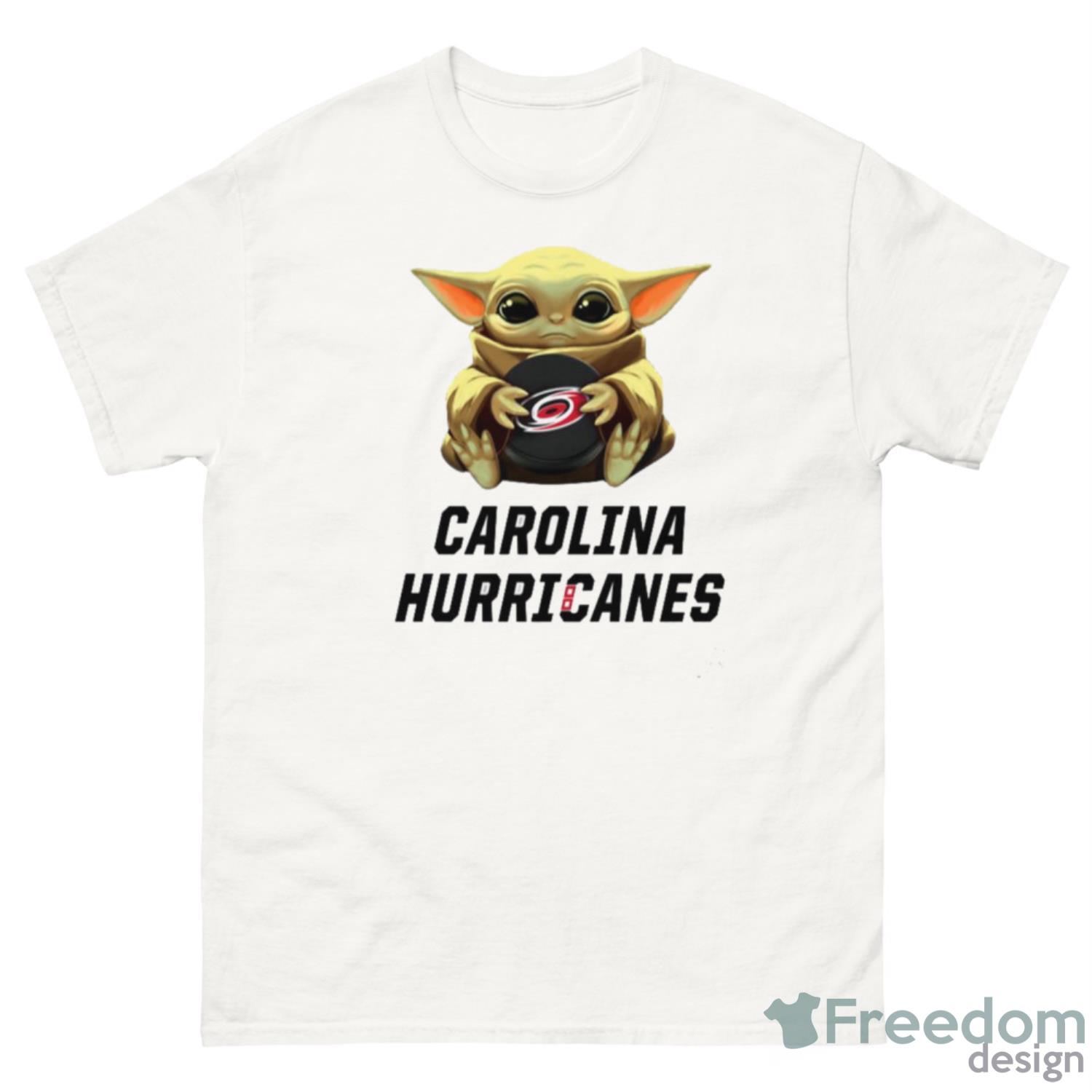 nhl-hockey-carolina-hurricanes-star-wars-baby-yoda-sport-gift-t-shirt-1.jpeg NHL Hockey Carolina Hurricanes Star Wars Baby Yoda Sport Gift T- Shirt - G500 Men’s Classic T-Shirt